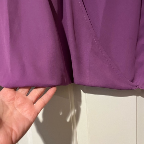 Banana Republic lilac keyhole blouse size small petite - Picture 3 of 14
